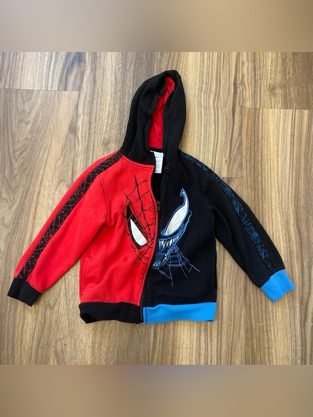 Spiderman Red, Black & Blue Split Spider/Venom Hoodie